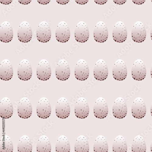 Seamless repeating pattern of eggs on a purple background