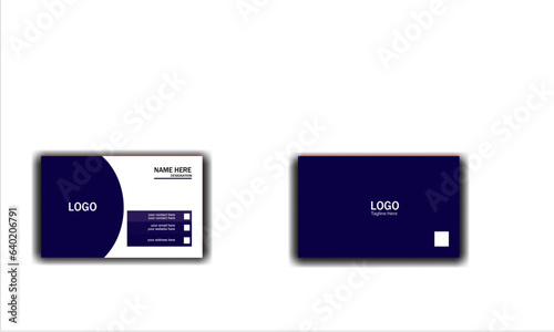 double sided template and modern business card