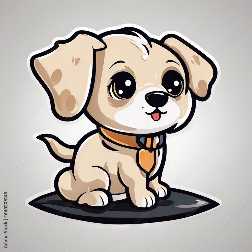 Fototapeta premium Adorable Puppy: Playful and Lovable Canine Portrait