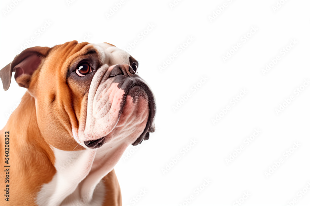 english bulldog on white isolated background english bulldog on white isolated background