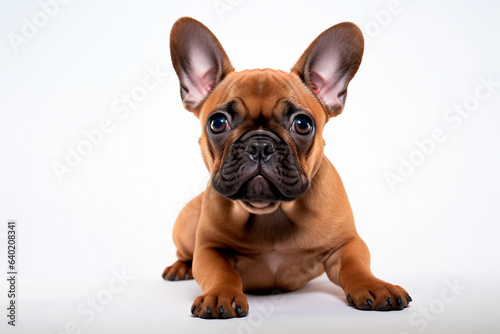 french bulldog on white isolated background