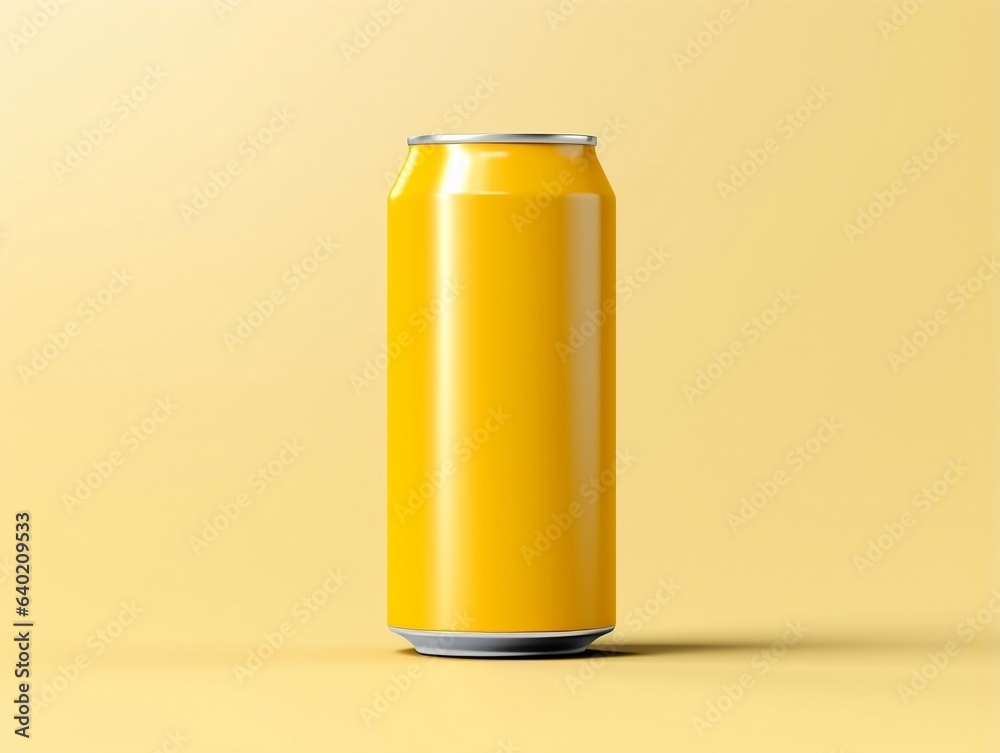 Soft drink can packaging mockup with isolated background generative ai Soft drink can packaging mockup with isolated background generative ai