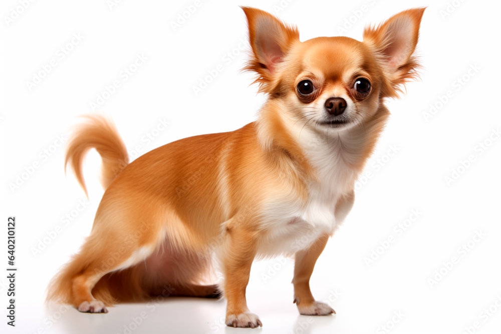 chihuahua on a white isolated background