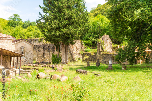 Obraz na płótnie Ruins of the Ikalto Academy next to the Ikalto monastery in Georgia. The academy was founded in the early 12th century. w salonie