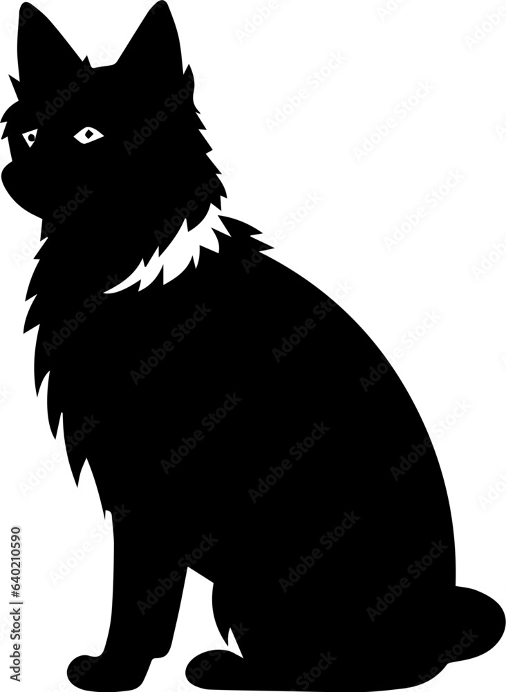 Obraz premium Norrbottenspets Flat Icon