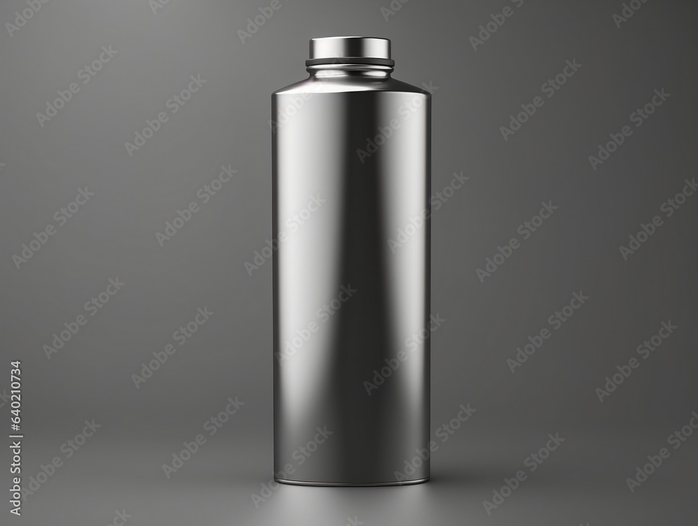 Flask bottle mockup with isolated background generative ai Flask bottle mockup with isolated background generative ai