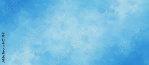 abstract blue watercolor background with colors . watercolor scraped grungy background . This watercolor design with watercolor texture on white background .Background with clouds on blue sky.