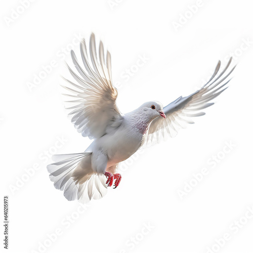 white dove isolated on white background © Birol Dincer 