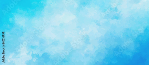 abstract blue watercolor background with colors . watercolor scraped grungy background . This watercolor design with watercolor texture on white background .Background with clouds on blue sky.