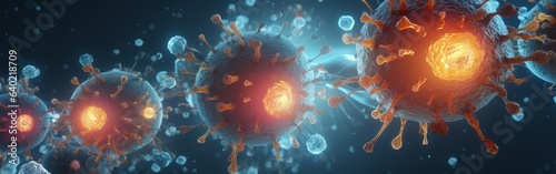 Corona Virus Microbiology And Virology Concept Generative Ai