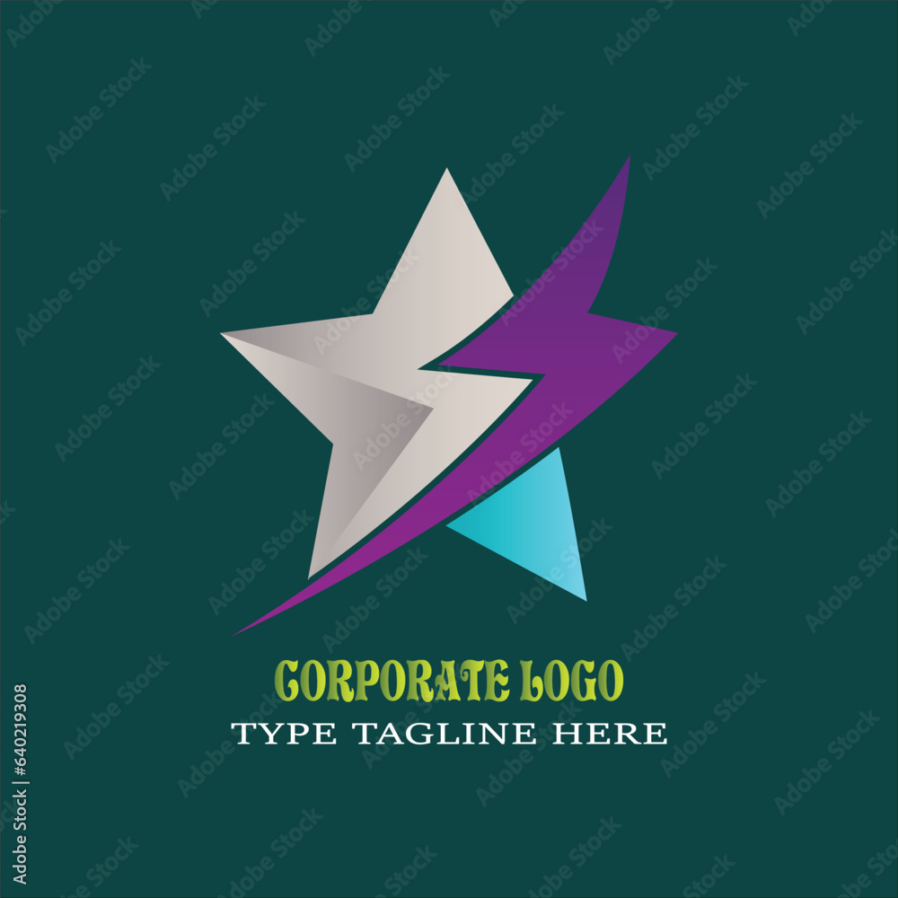 Obraz premium corporate logo design made by illustrator, unique corporate logo design, organization and company logo