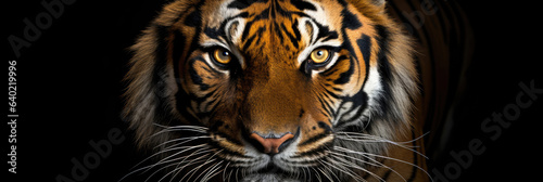 Eyes of a tiger close up