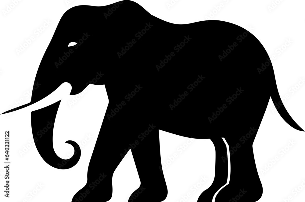 Fototapeta premium Platybelodon Elephant Icon