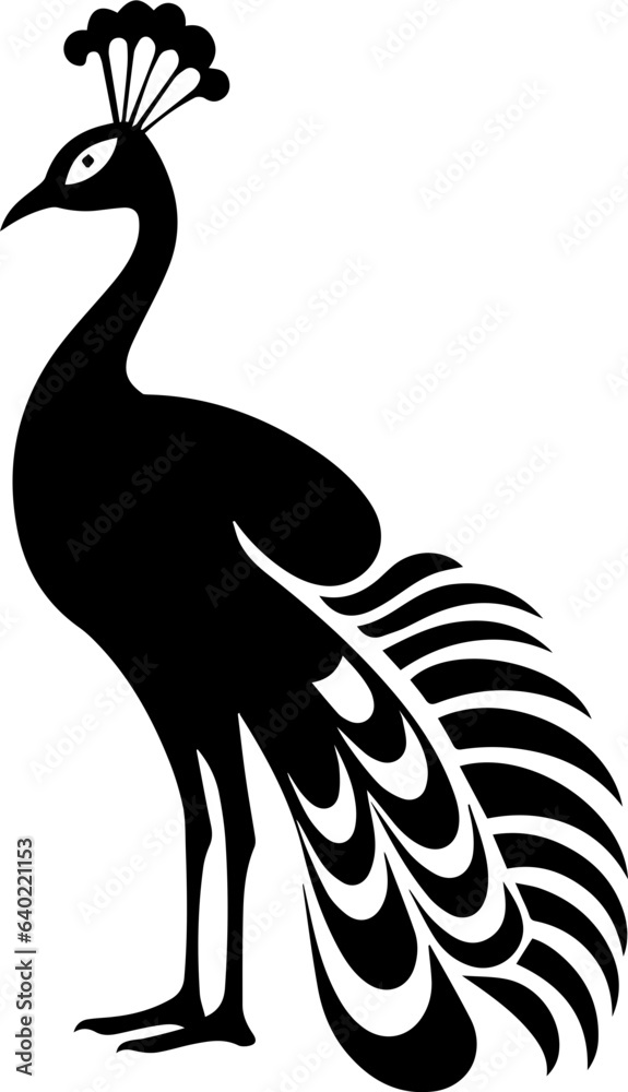 Fototapeta premium Peacock Flat Icon