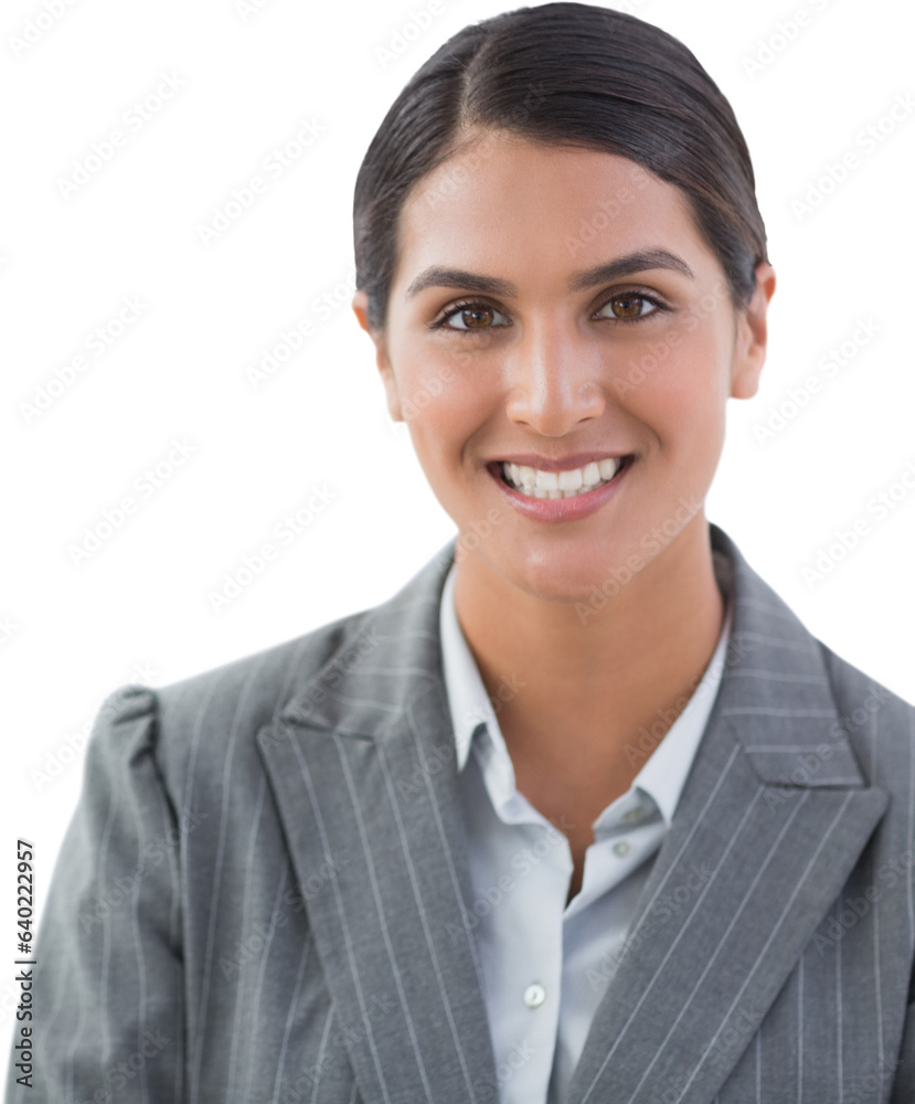 Digital png photo of smiling biracial businesswoman on transparent background Digital png photo of smiling biracial businesswoman on transparent background