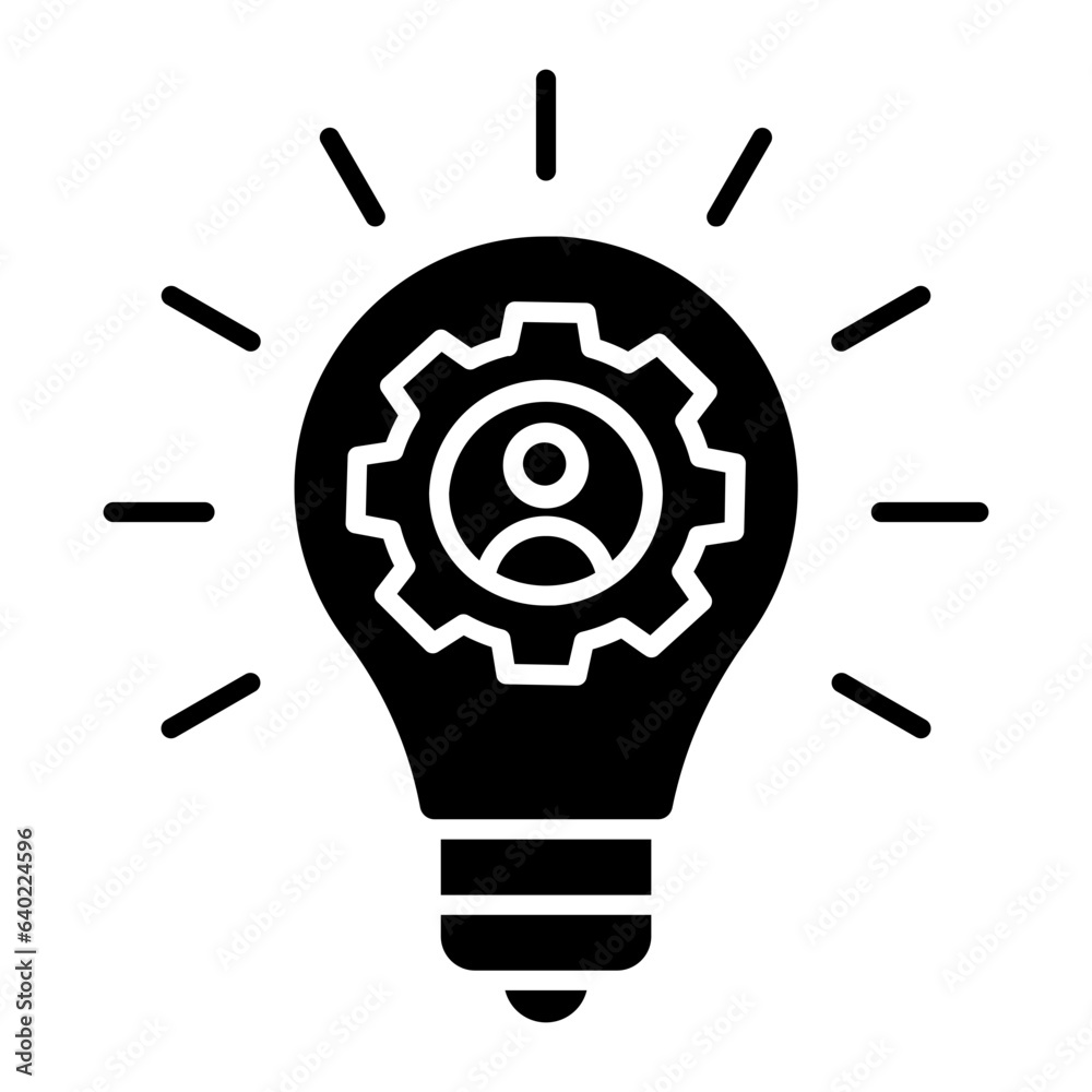 Brainstorming Glyph Icon Icon Brainstorming Glyph Icon Icon