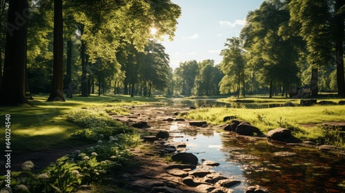 Canvas Print autumn in the park
