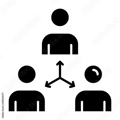 Collaboration Glyph Icon Icon