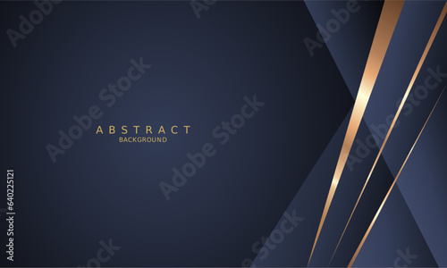  dark blue luxury premium background and gold line.