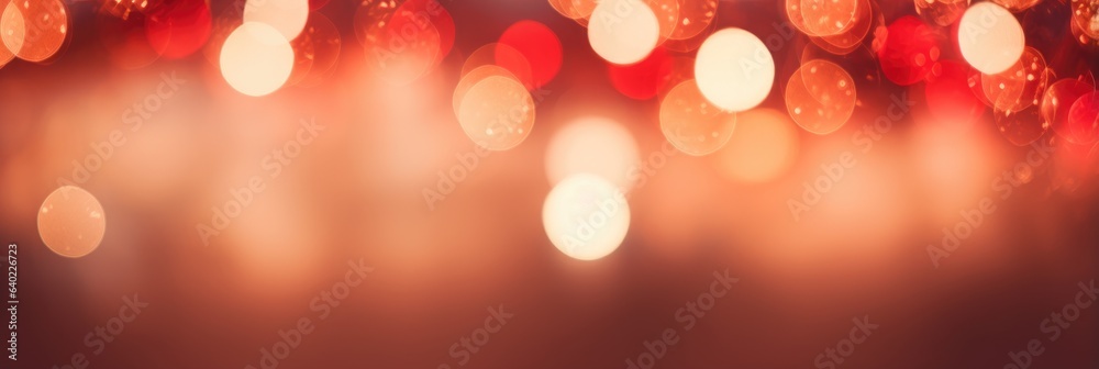 Christmas background Defocused shaped lights in shape blue and yellow gold blur. holiday illumination and decoration concept, yellow christmas bokeh lights over dark blue background. generative ai