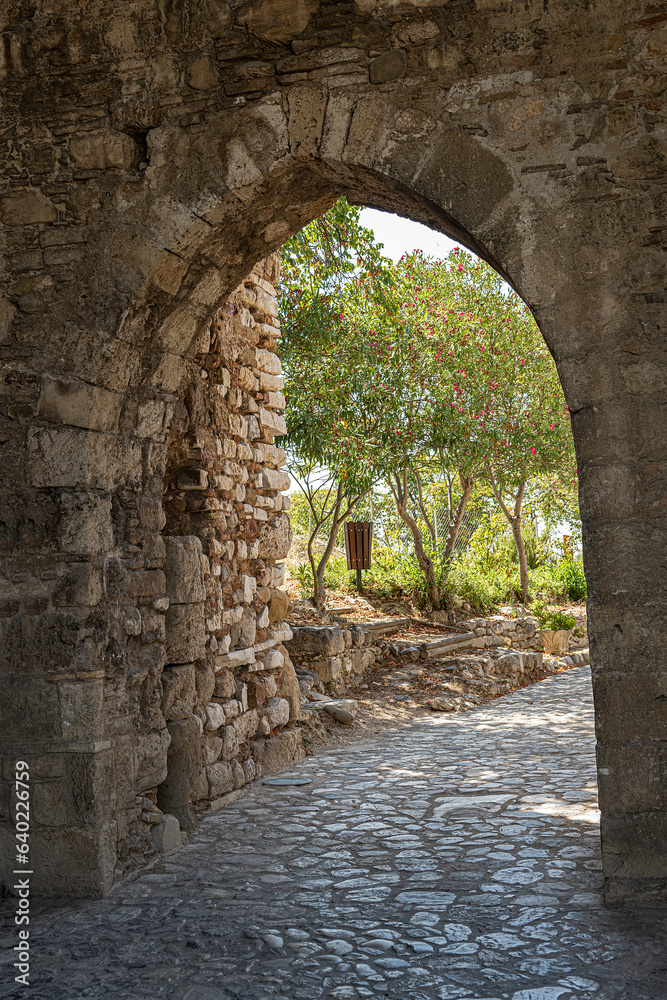 Eingang zur Festung von Patras, Peloponnes, Griechenland