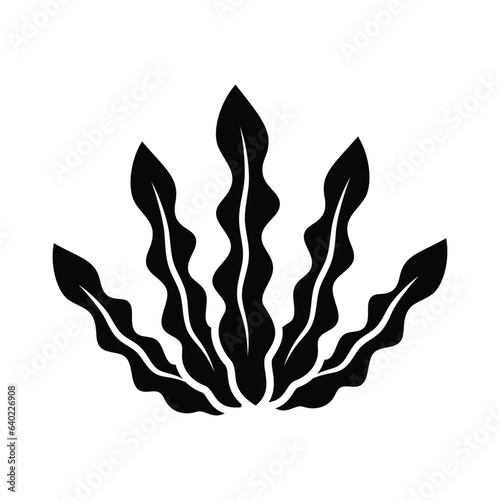 seaweed icon vector design template in white background
