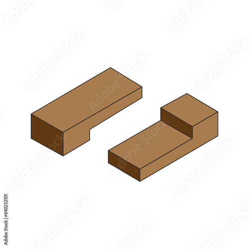 wood connection joints icon