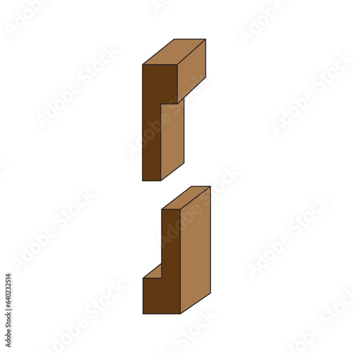 wood connection joints icon