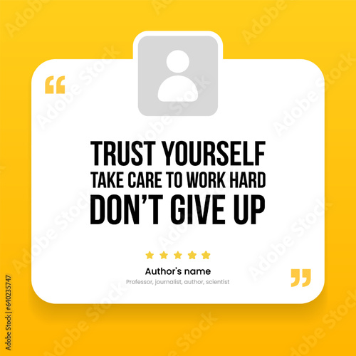 3D bubble testimonial banner, quote, infographic. Social media post template designs for quotes. Empty speech bubbles, quote bubbles and text box. Vector Illustration EPS10.