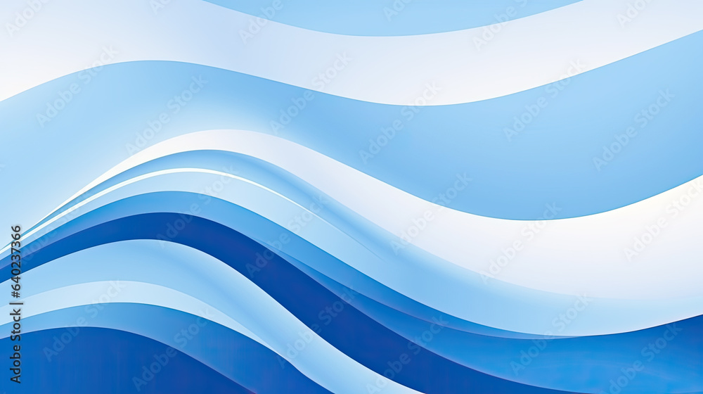 Fototapeta premium Vibrant vector abstract, Blue and white lines converge in a dynamic dance, creating a mesmerizing, dynamic background