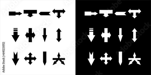 Illustration vector graphic a set of arrow icons © Sumardji
