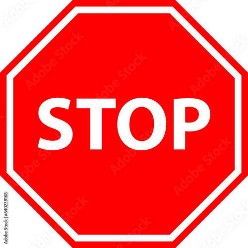 Stop sign icon vector set. Prohibitory signs. There is no way. Do not enter.