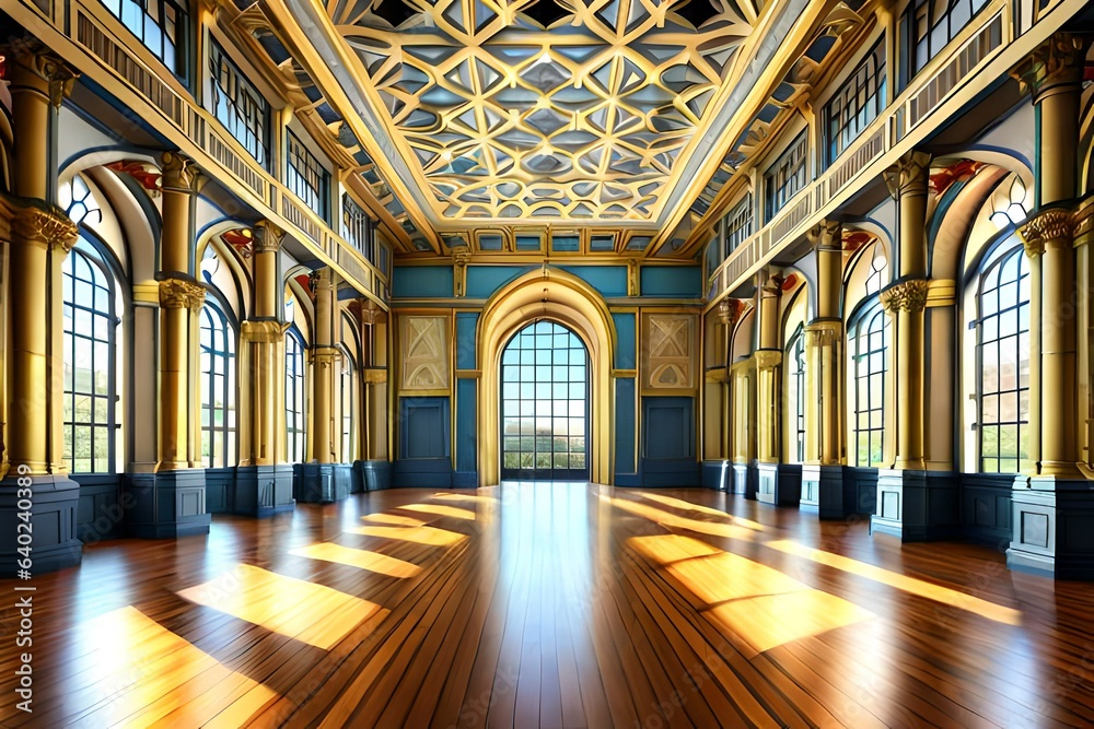 interior of a luxury hall design