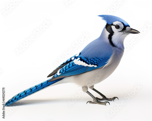 blue jay isolated on white background