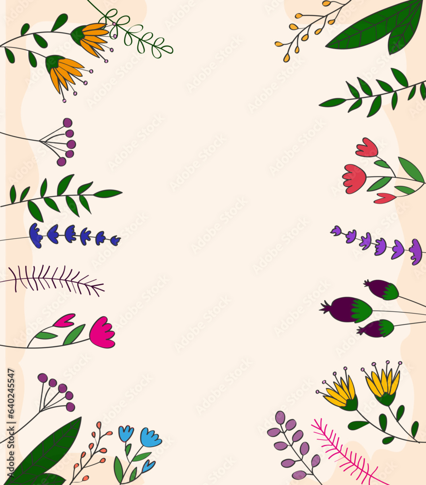 Delicate label with a botanical pattern for packaging (in a circle) Delicate label with a botanical pattern for packaging (in a circle)