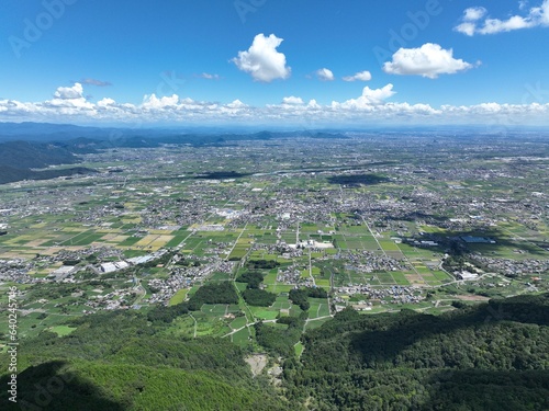 岐阜県 池田町 池田山からの眺め ドローン空撮 © hiroyasu4412