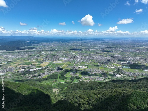 岐阜県 池田町 池田山からの眺め ドローン空撮