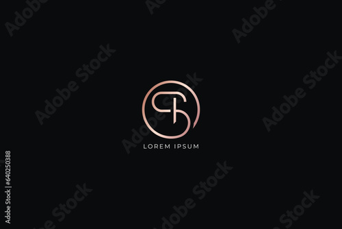 sp letter line style fashion brand luxury style design modern style creative golden wordmark design typography illustration, sp wordmark, ps logo