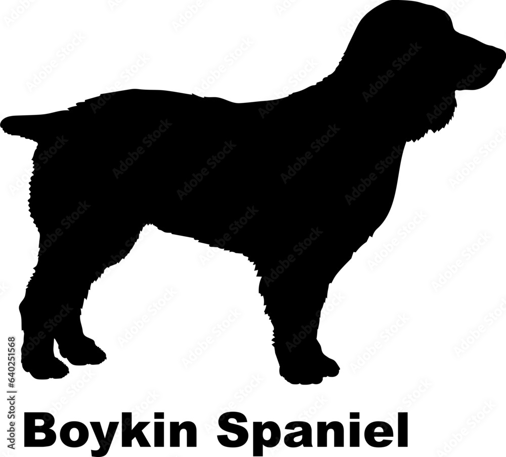 Boykin Spaniel dog silhouette dog breeds Animals Pet breeds silhouette