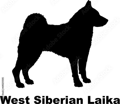 West Siberian Laika dog silhouette dog breeds Animals Pet breeds silhouette