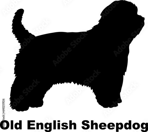 Old English Sheepdog dog silhouette dog breeds Animals Pet breeds silhouette