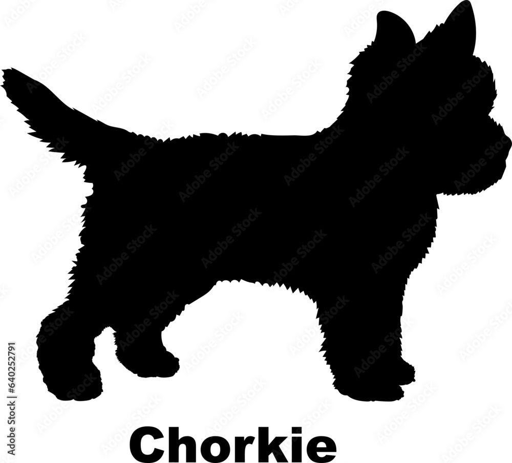 Chorkie dog silhouette dog breeds Animals Pet breeds silhouette