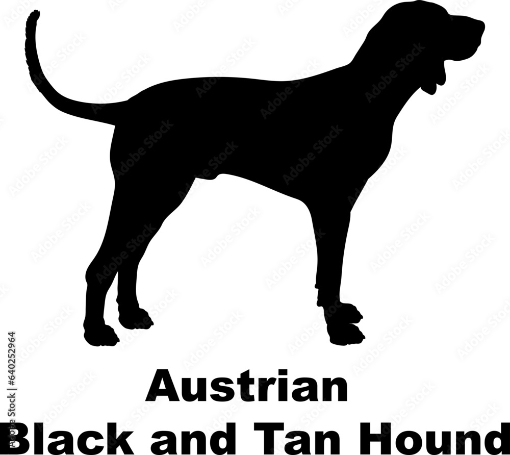 Austrian Black and Tan Hound dog silhouette dog breeds Animals Pet breeds silhouette Austrian Black and Tan Hound dog silhouette dog breeds Animals Pet breeds silhouette