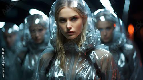 futuristic clothing model women