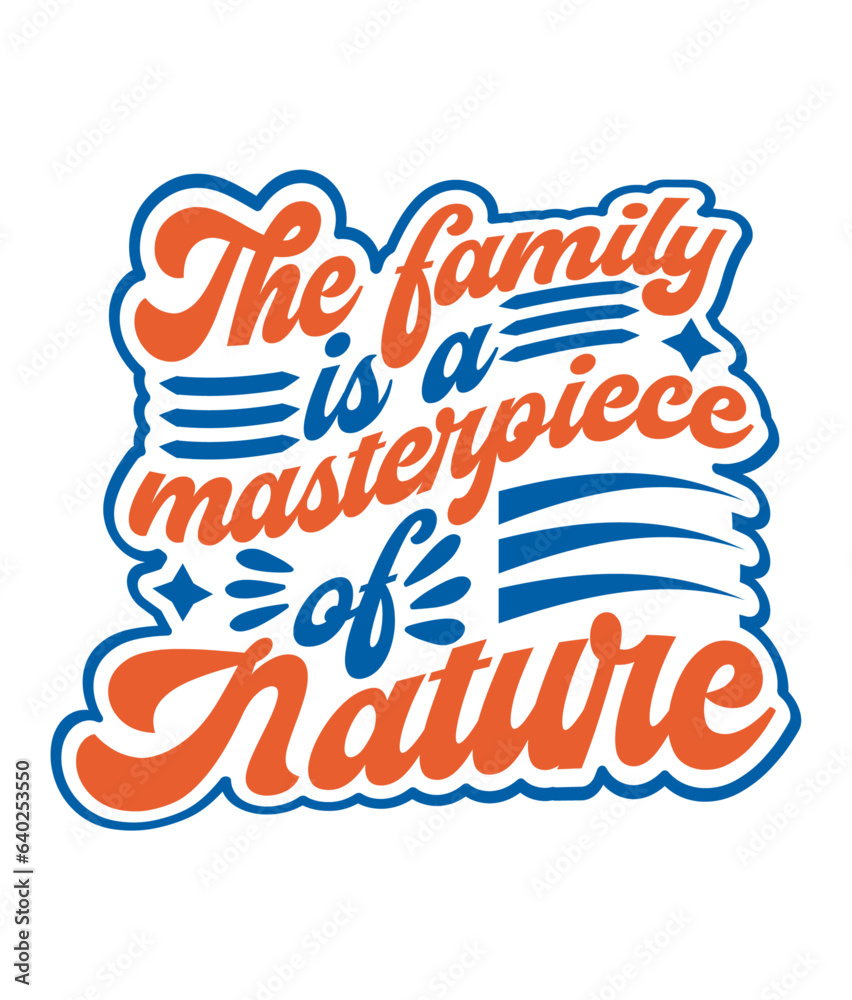 Naklejka premium Family Vector, Elements and Craft Design.