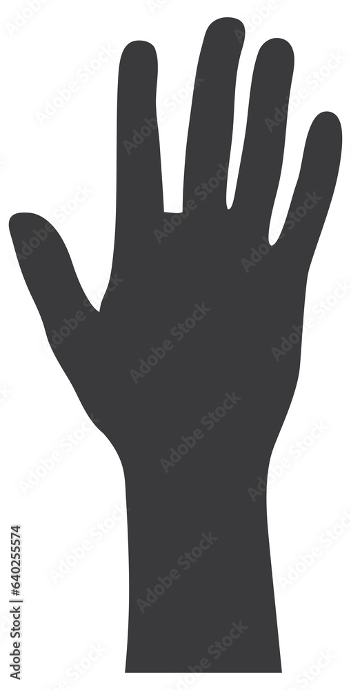 Greeting Hand Gesture silhouette Greeting Hand Gesture silhouette