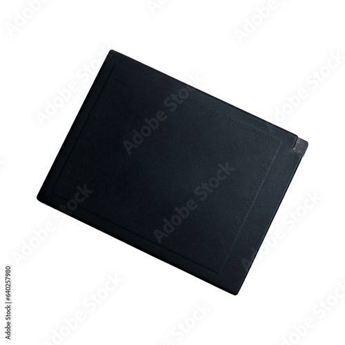 Camera battery isolated on transparent background