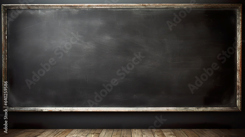 Blank  blackboard in a classroom © digitizesc