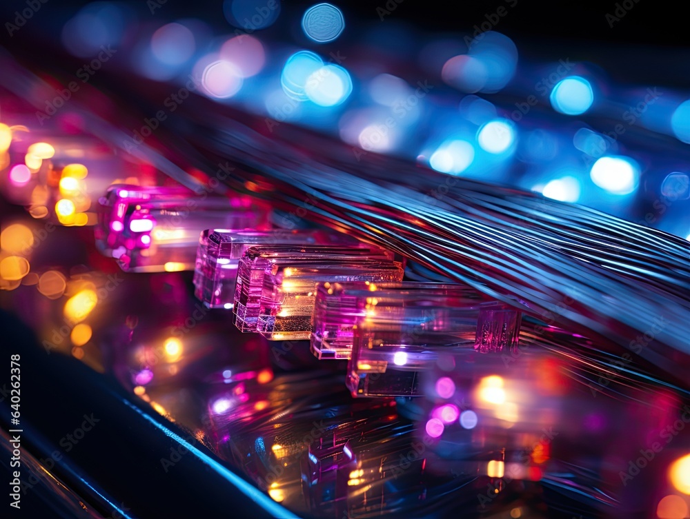 fiber optic coloful glowing fiber optic coloful glowing
