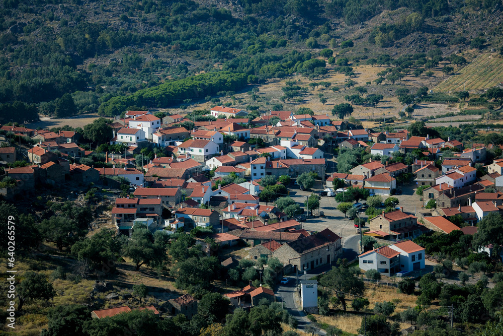 View of the Monsanto popularly known as the most Portuguese village of Portugal.